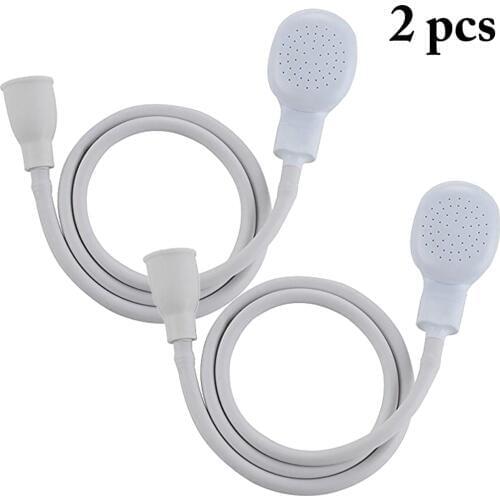 2PCS Portable Pet Dog Cat Shower Head Spray Drains Strainer Bath Hose Sink Washing Hair Pet Shower Head With Hose
