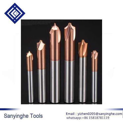 Free shipping 5 pcs/lots Solid Carbide Arc R Angle End Mill 4 Flutes CNC Milling Cutter Anti-R Chamfering Router Bit(R1-R4)