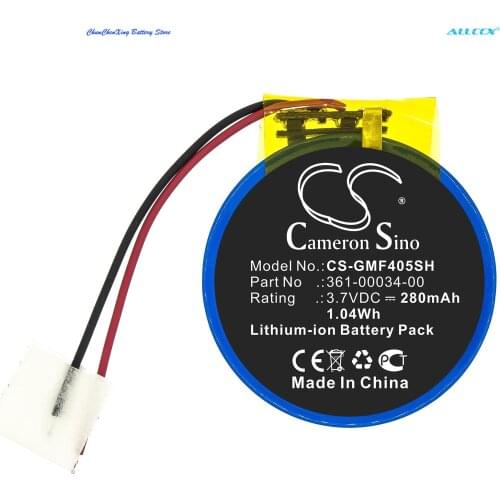 Cameron Sino 280mAh Smartwatch Battery for Garmin Forerunner 405,Forerunner 410,Forerunner 410CX,Forerunner 405CX