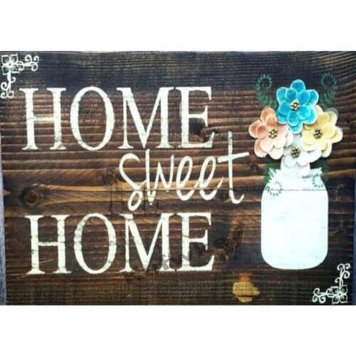 Diamond embroidery Home sweet foto diy diamond painting Cross Stitch full square round Rhinestone mosaic icons home decorZP-1865