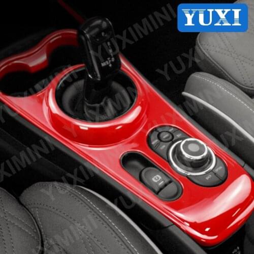 Car gear lever Panel Cover Carbon Style Decorative Sticker For BMW MINI F60 Cooper S Countryman SE All 4 Modeling Accessories