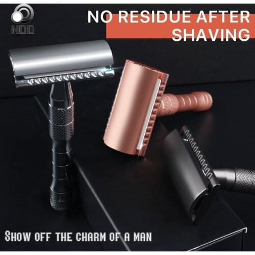 Safety Razor For Men Reusable Double Edge Razor Classic Metal Manual Shaving Razor