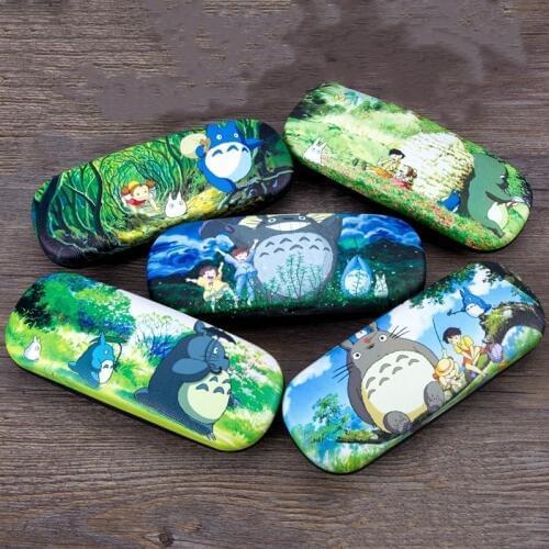 Cartoon totoro Spectacle Case Hayao Miyazaki anime Gift Leather cartoon glasses case leather Bags