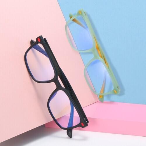 Kids Computer Glasses Rectangle Eyewear Frames Anti-blue Ray Flexible TR Children Prescription EyeGlasses Frame for Girls Boys