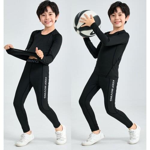 Kids Sport Suits Boys Costume for Girl Tracksuit for Children Compression Gym Clothes Soccer Training Suits Sports Basketball