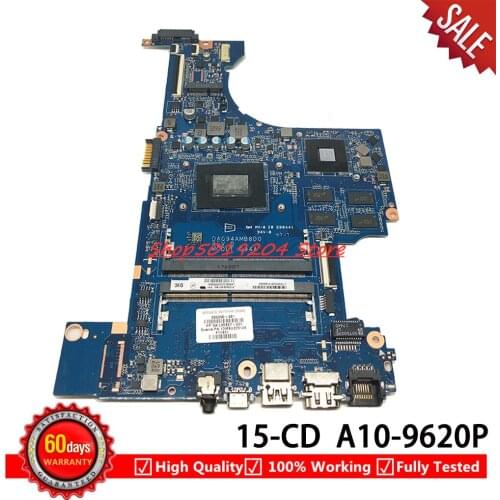 DAG94AMB8D0 Mainboard For HP Pavilion 15-CD 15Z-CD Laptop Motherboard A10-9620P 926290-001 926290-601 926290-501 Tested