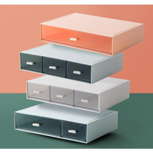 Household desk finishing artifact desktop storage box drawer office stationery cosmetics storage box storage organizer