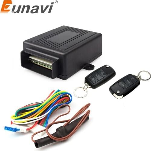 Eunavi 12V New Universal Car Auto Remote Central Kit Door Lock Locking Vehicle Keyless Entry System hot selling