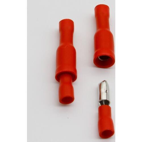 Hot 50 X Red Male Female Bullet Connector Crimp Terminals Wiring