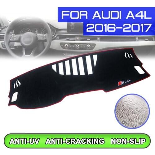 Car Dashboard Mat Anti-dirty Non-slip Dash Cover Mat UV Protection Shade Sticker for Audi A4L 2016 2017