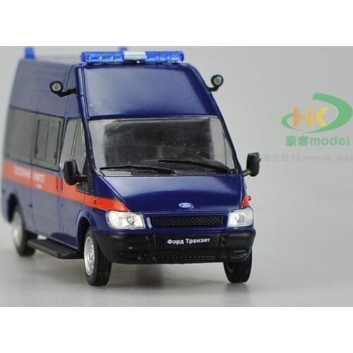 1/43 Ford Transit Business Bus Soviet Car Police Car Van Alloy Casting Simulation Special Car Model Collection Display Gift