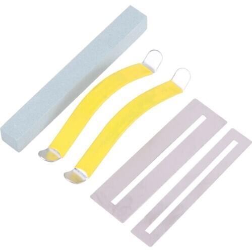 5pcs Guitar B Fretboard Fret Protector And Fret Sanding With String Spreader Set Fit For Guitar B Frets Neck Polish Luthie