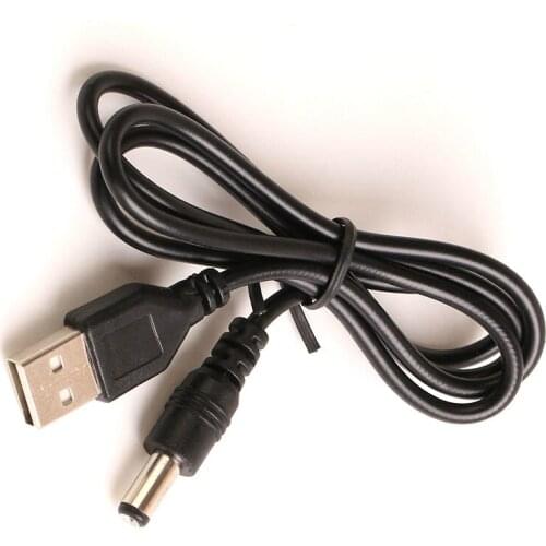 Wholesale 80cm DC5.5 USB Power Charging Cable 5.5mm*2.1mm USB TO DC 5.5*2.1mm Power Cable Jack 100pcs/lot