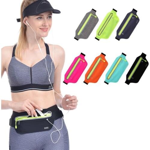 Slim Running Belt Waist Pack Ultra-Light Adjustable Workout Sports Fanny Pack Bum Bags Purse for Men Women