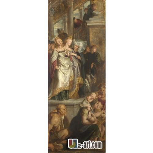 Canvas Prints ( Peter Paul Rubens Saint Bavo is received ) by Saints Amand and Floribert oil painting reproduction Religion-196