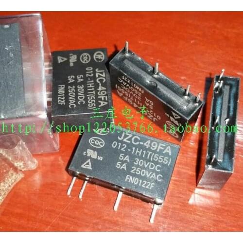Relay JZC-49FA 012-1H1T (555) PCN-12V 12V 5A
