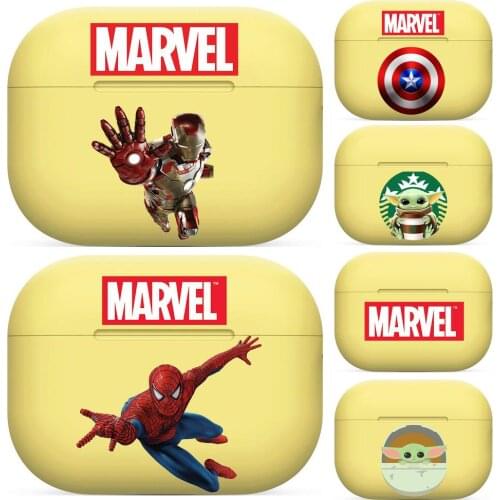 Marvel Silicone Case For AirPods Pro 3 Case Cover Coque Wireless Bluetooth Headphones Cover On AirPods Pro Funda comic