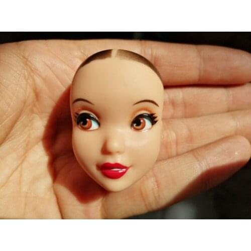 Special Offer New Brand princess heads for Handicraft Material Original Doll Head Fittings Hairless diy whitesnow princes