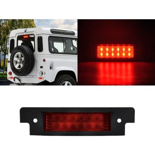 For Land Rover Defender 90/110 Discovery Series I II Led High-Mount Third 3rd Brake Light 1x Red Auto Stop Lamp