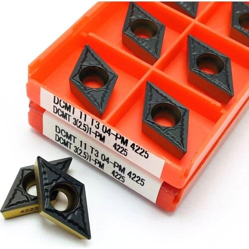 Carbide DCMT11T304 PM 4225 High quality carbide insert Internal turning tool Original lathe tool DCMT 11T304 turning insert