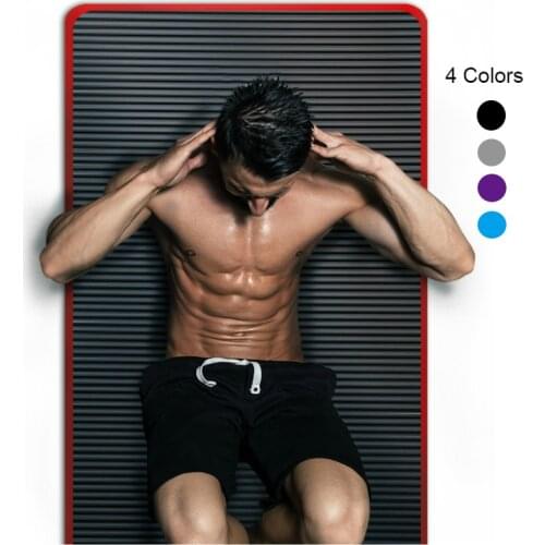 Lengthened Widened Thickened Men Fitness Mats Edge-covered Non-slip NBR Women Yoga Beginner Mat Sports Gym Exercise Pad 3pcs Set