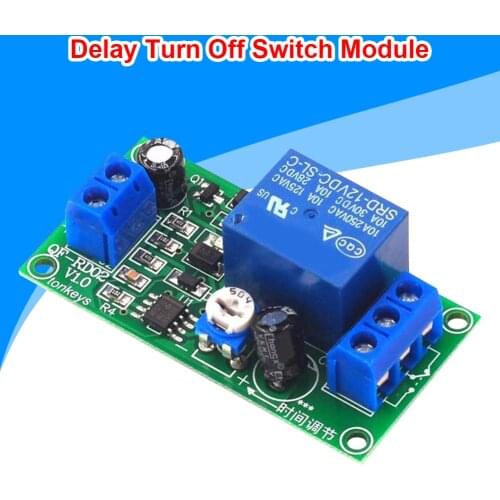 High Quality Delay Relay Delay Turn On / Delay Turn Off Switch Module with Timer DC 12V Time Adjsutable Delay Relay Module