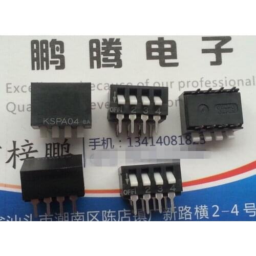 1PCS Original Japanese OTAX KSPA04 dial code switch 4-bit straight plug 4P side dial key type dial 2.54