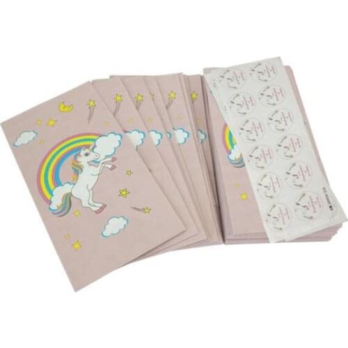 12Pcs Unicorn Paper Gift Bags Unicorn Party Paper Bags for Birthday Party Supplies Baby Shower Candy Box with Sticker