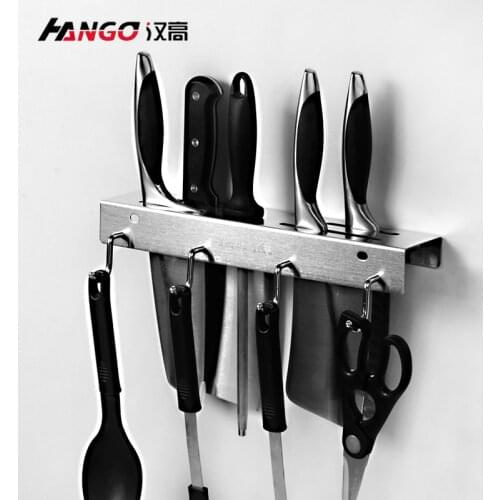 2021 Racks Spice Rack Stainless Steel Pendant Kitchen Racks Tool Storage Rack Wall Hook Kitchen Hardware Supplies Prateleira