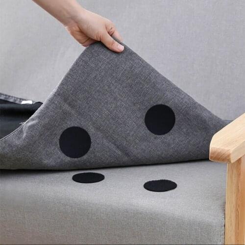 5pcs/set Carpet Gripping Stickers Non-marking Back Rubber Sofa Sticker Multi-purpose Sheet Mat Non-slip Double-sided Velcro
