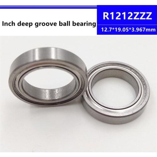50pcs R1212ZZ R1212-2Z R1212 1/2"x3/4"x5/32" Inch Deep Groove Ball Bearing 12.7*19.05*3.967 mm