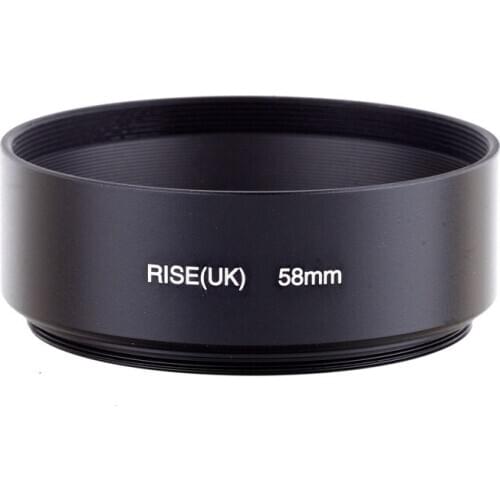 58mm Professional Standard Metal Lens Hood for Canon Nikon Sony Leica Olympus Pentax