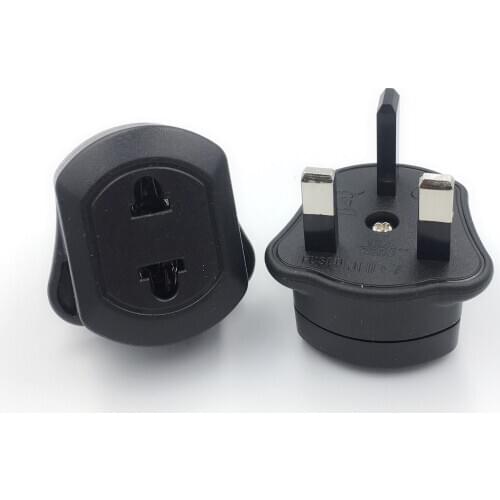 UK Travel Adapter with Fuse.EU China Canada Japan Thailand Plug to BS1363A plug,IEC Type G UK plug to US Outlet receptacle