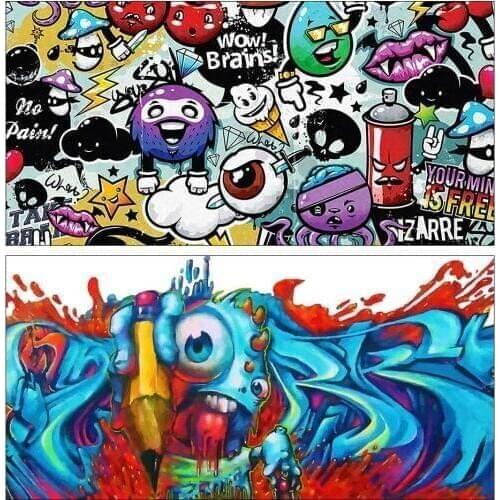 Doodling Diamond Painting Halloween Cartoon Round Full Drill Nouveaute DIY Mosaic Embroidery 5D Cross Stitch Home Decor Gifts