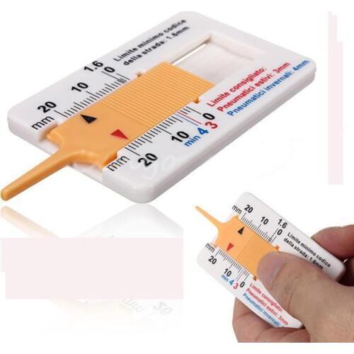 Auto Tyre Tread Depth Gauge Caliper Car Motorcycle Caravan Trailer Wheel Measure Car-styling Repair Tool Tyre Tread Depth Gauge