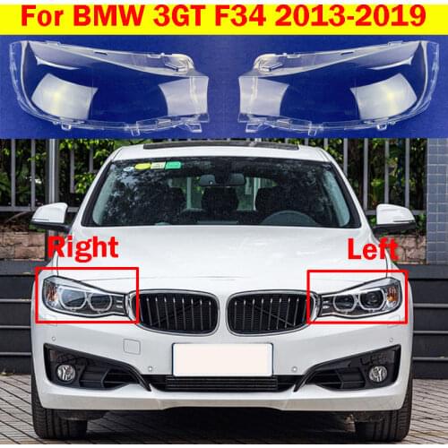 Car Light Caps Lampshade Front Headlight Cover Glass Lens Shell Cover For BMW 3 Series GT 3GT F34 2013-2019 320i 328i 335i