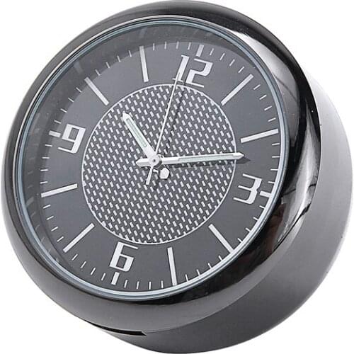 Car Logo Clock Auto Dashboard Air Vent Outlet Clip Decoration Universal Clock Quartz Analog Watch Luminous Analog Watch