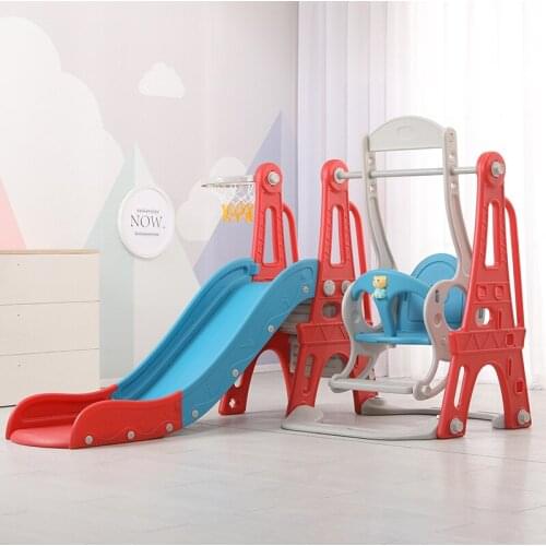 Childrens Slide Indoor Home Small Baby Slide Swing Combination 3 In 1 Children Multifunctional Amusement Park Baby Swing