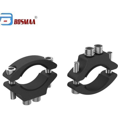 BOSMAA Motorcycle Headlight Spotlight Mount Bracket Relocation Fork Clamps Holder lamp mount Bracket for 22mm-54mm front fork