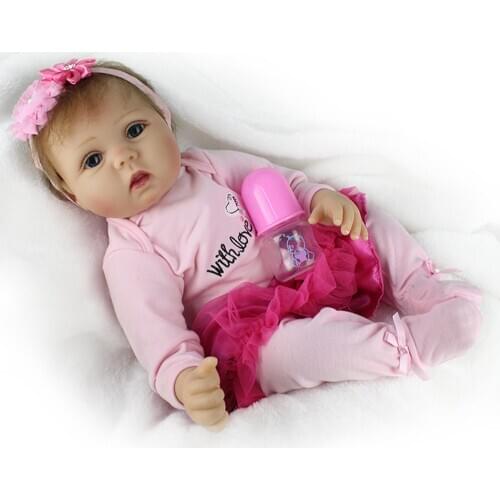 NPKDOLL 55cm Reborn Doll Realistic Newborn Doll Lifelike Reborn Baby Girls Toys Brinquedos Bonecas Christmas Gift Toys