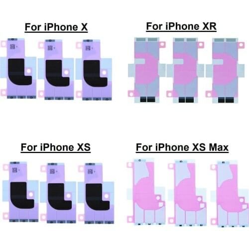 Lot of 10pcs For iPhone 12 11 Pro X XS Max 7 6 Plus Tape 6S 5S 8P 8 Battery Adhesive Tape Strips With Pull Tabs Replacement