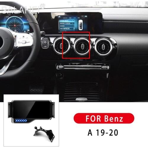 Hot Sell Car Smart Phone Holder Air outlet Snap-type For Benz Class A 2019-2020 Auto Induction GPS Bracket Car Accessories