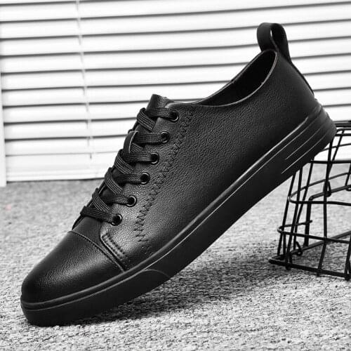 Men Casual Shoes Classic New Mens lace up white shoes mens fashion casual Wild flat shoes outdoor wear-resistant shoes