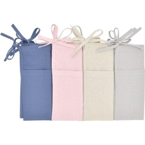 Baby Crib Organizer Bed Hanging Storage Bag For Baby Essentials Multi-Purpose Baby Bed Organizer Hanging Diaper Toys Tissue