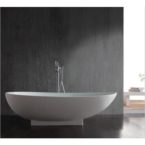 CUPC approved FREE STANDING BATH TUB - STONE - SOLID SURFACE - 1800x820x540mm - Freestanding WD005