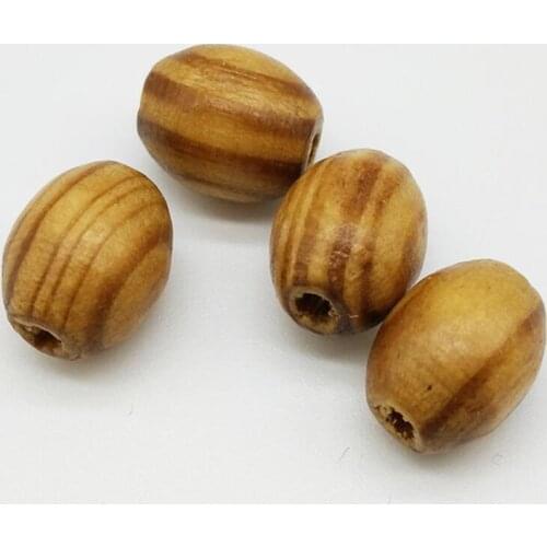 Popular Coffee color Wood diy loose rice shape wooden beads jewelery findings 100pcs 8x6mm y1271