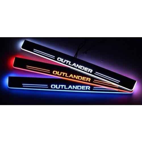 Welcome Pedal Lights For Mitsubishi Outlander 2013 -2017 2018 Pedal car Door Sill Pathway Lamps led thresholds scuff plates auto