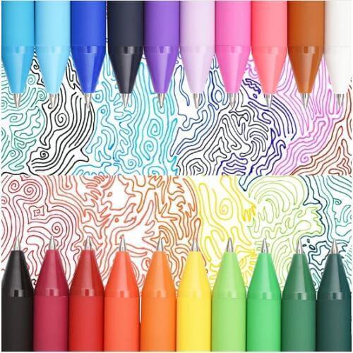20 colors 0.5MM Lovely Candy Ballpoint Pen Good Quality Gel Pen Kawaii Plastic Ball Pen For kids Gift School supplies stationery