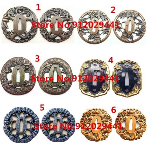 Alloy Tsuba Guard For Japanese Samurai Katana Sword Tsuba Guard Wakizashi Wonderful