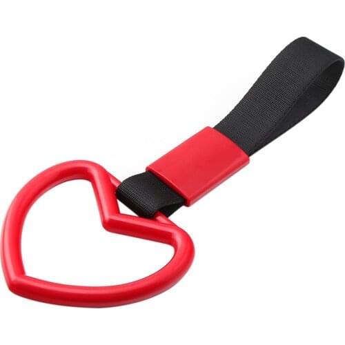 Universal Car Rear Bumper Warning Ring Hand Strap Warning Loops Train Bus Handle Hand Strap for Car Interior Exterior Decoration